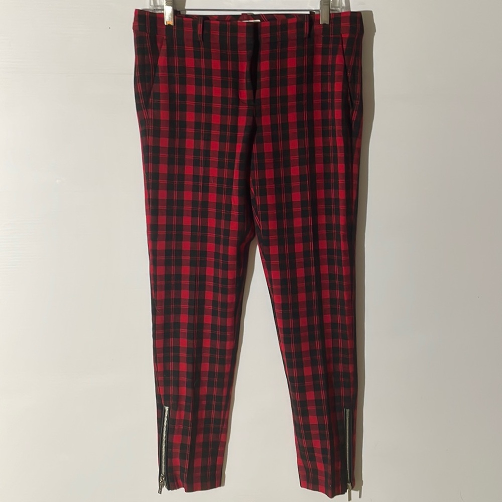 Michael Kors Buffalo Print Skinny Leg Pants